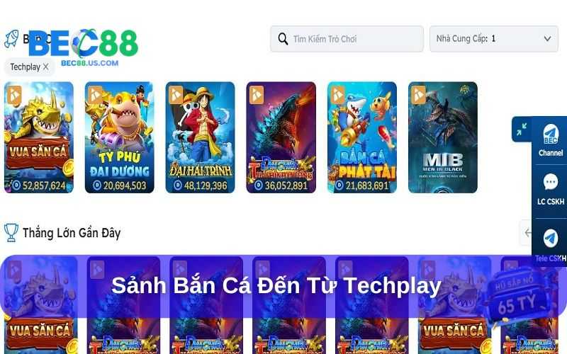 Techplay cung cấp đa dạng game bắn cá Bec88 Techplay cung cấp đa dạng game bắn cá Bec88