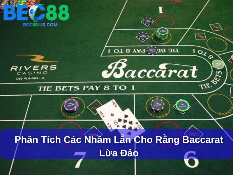 Chơi Baccarat Lừa Đảo Không Và Sự Thật Đằng Sau 3 Phân tích các nhầm lẫn cho rằng Baccarat lừa đảo