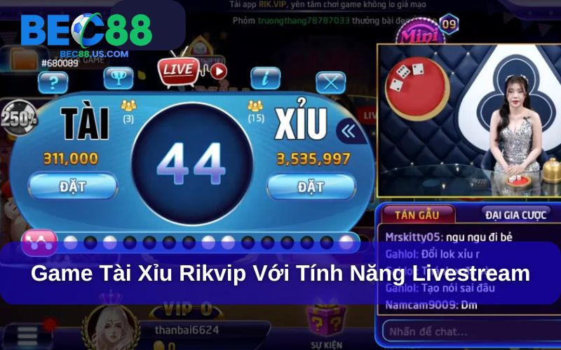 5 Game Tài Xỉu Nhiều Người Chơi Nhất Tại Bec88 5 Rikvip là một trong những game tài xỉu nhiều người chơi nhất