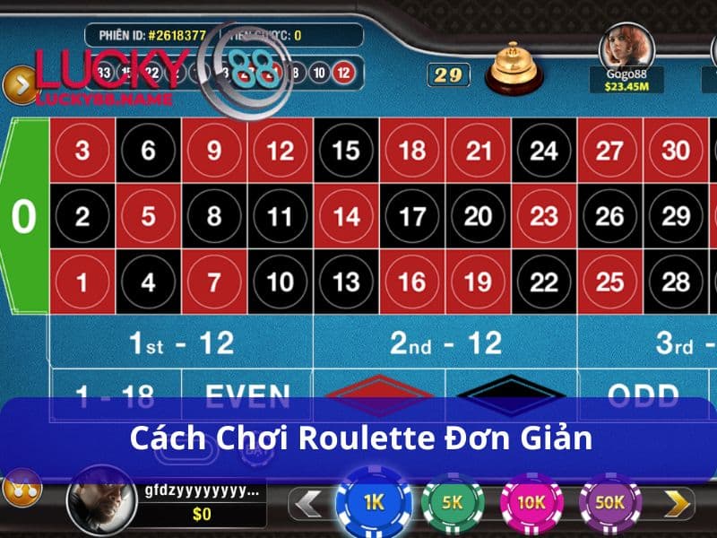 Cách Chơi Roulette: Hướng Dẫn Từng Bước Dễ Hiểu 3 Cách chơi Roulette chi tiết và dễ hiểu