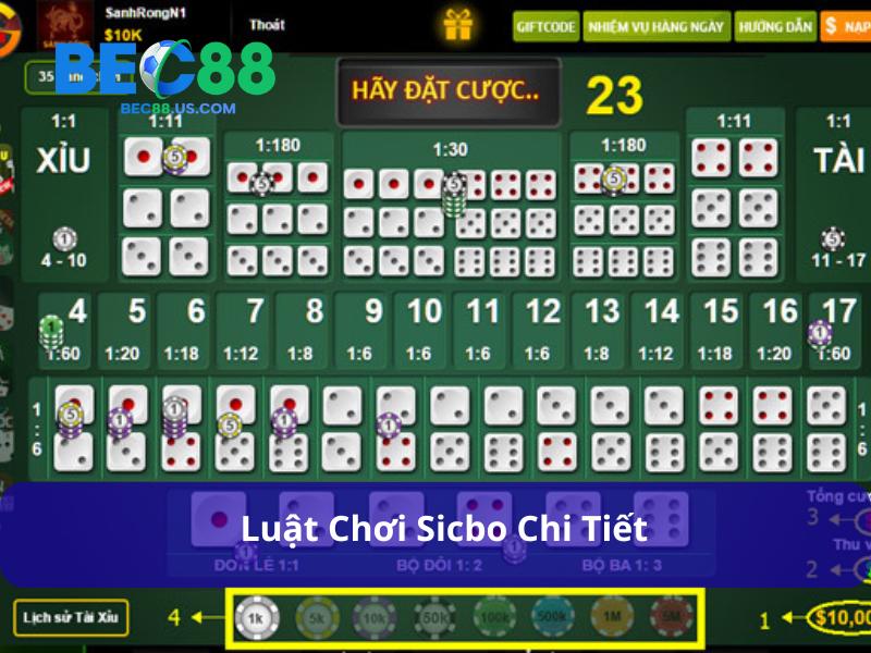 Luật Chơi Sicbo - Hiểu Rõ Để Thắng Lớn Tại Bàn Cược Xúc Xắc 2 Về luật chơi Sicbo